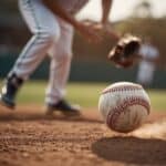 A baseball pitcher winds up and throws a fastball, the ball hurtling towards home plate with force and precision